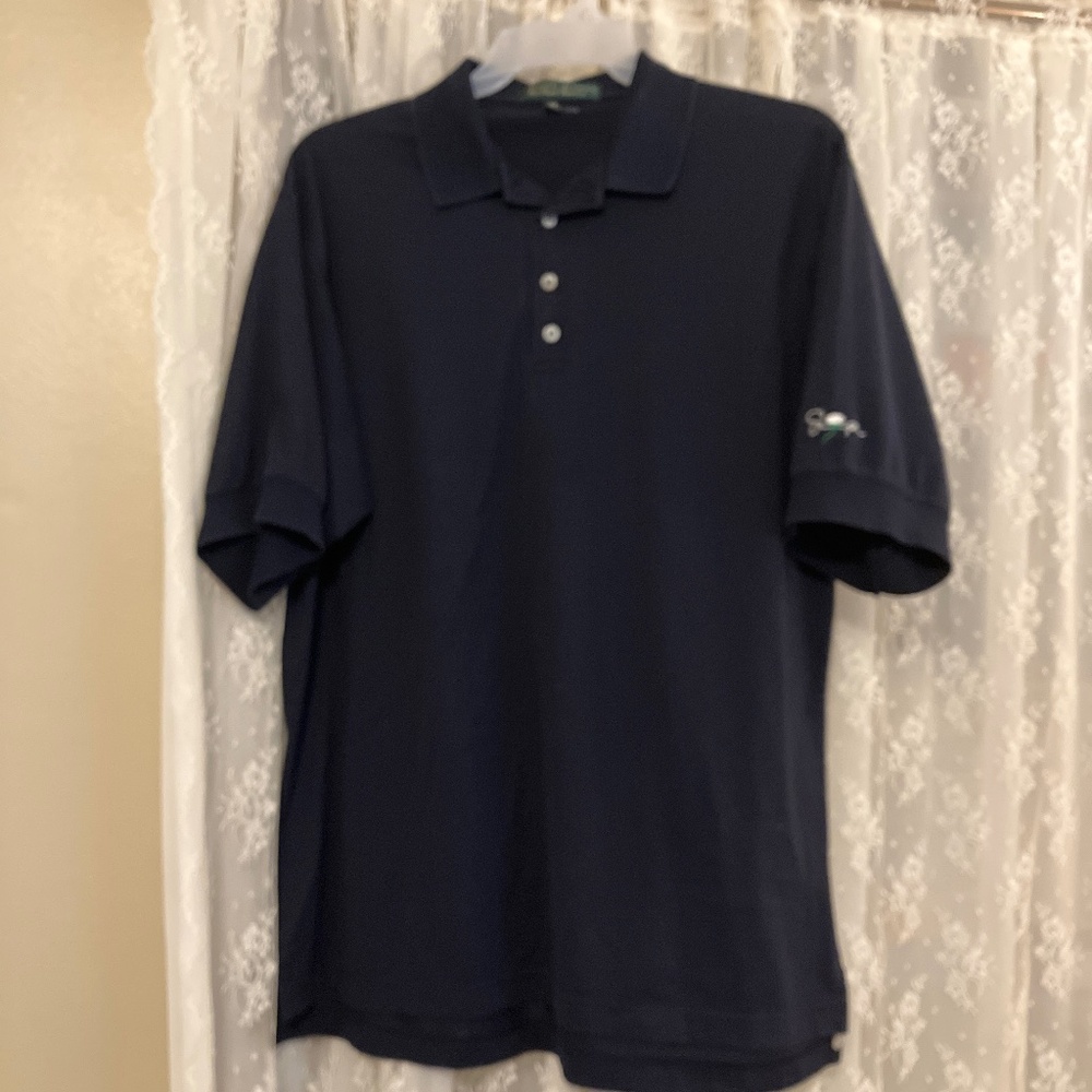 Robert Bryan Navy Supima cotton polo